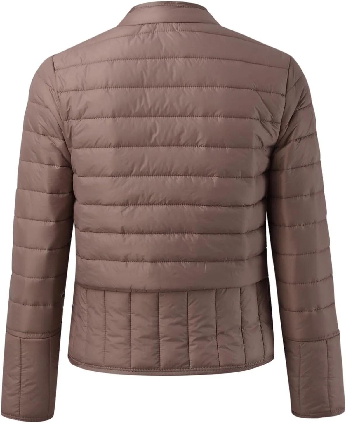 Womens Puffer Jacket Lightweight Quilted Jackets Pockets 2024 Winter Fleece Coat Warm Petite Plus Size Cotton Jacket
