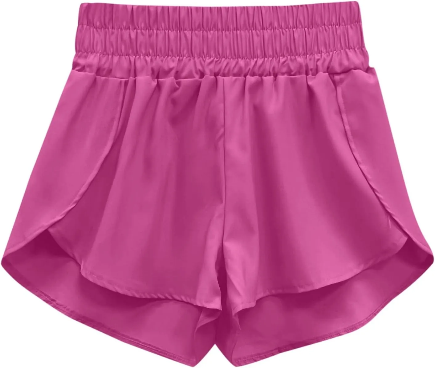 Womens Running Shorts Elastic High Waist Shorts Summer Quick Dry Shorts Casual Comfy Gym Short Outdoor Athletic Hiking