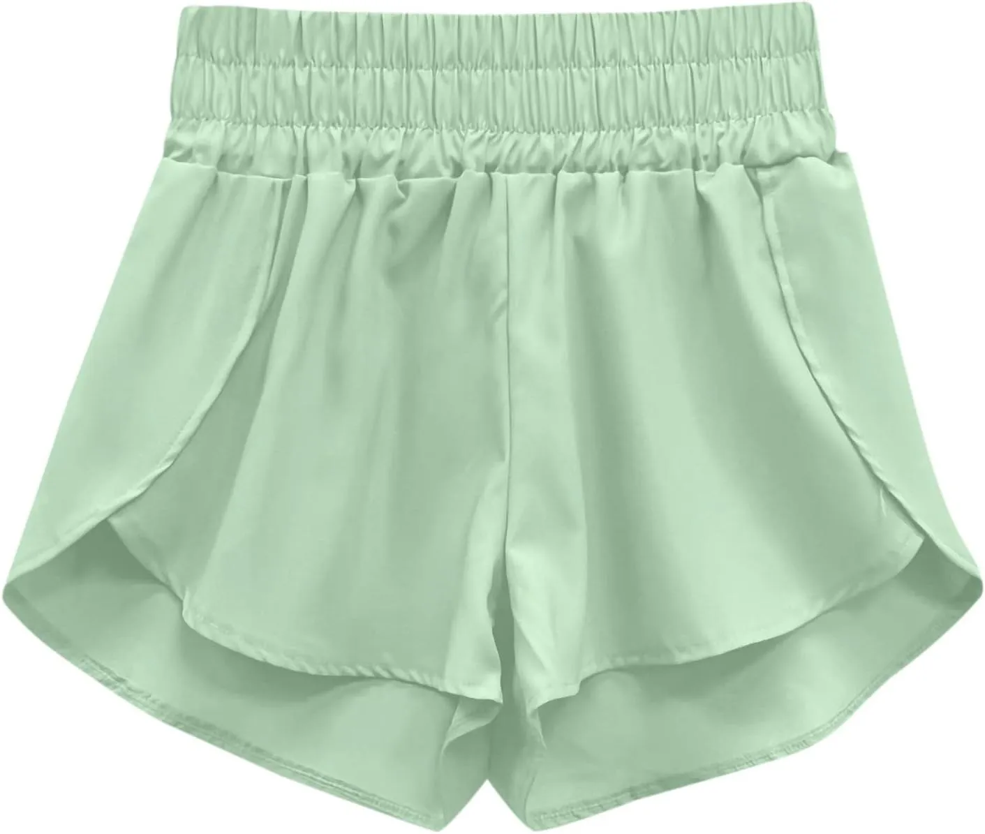 Womens Running Shorts Elastic High Waist Shorts Summer Quick Dry Shorts Casual Comfy Gym Short Outdoor Athletic Hiking