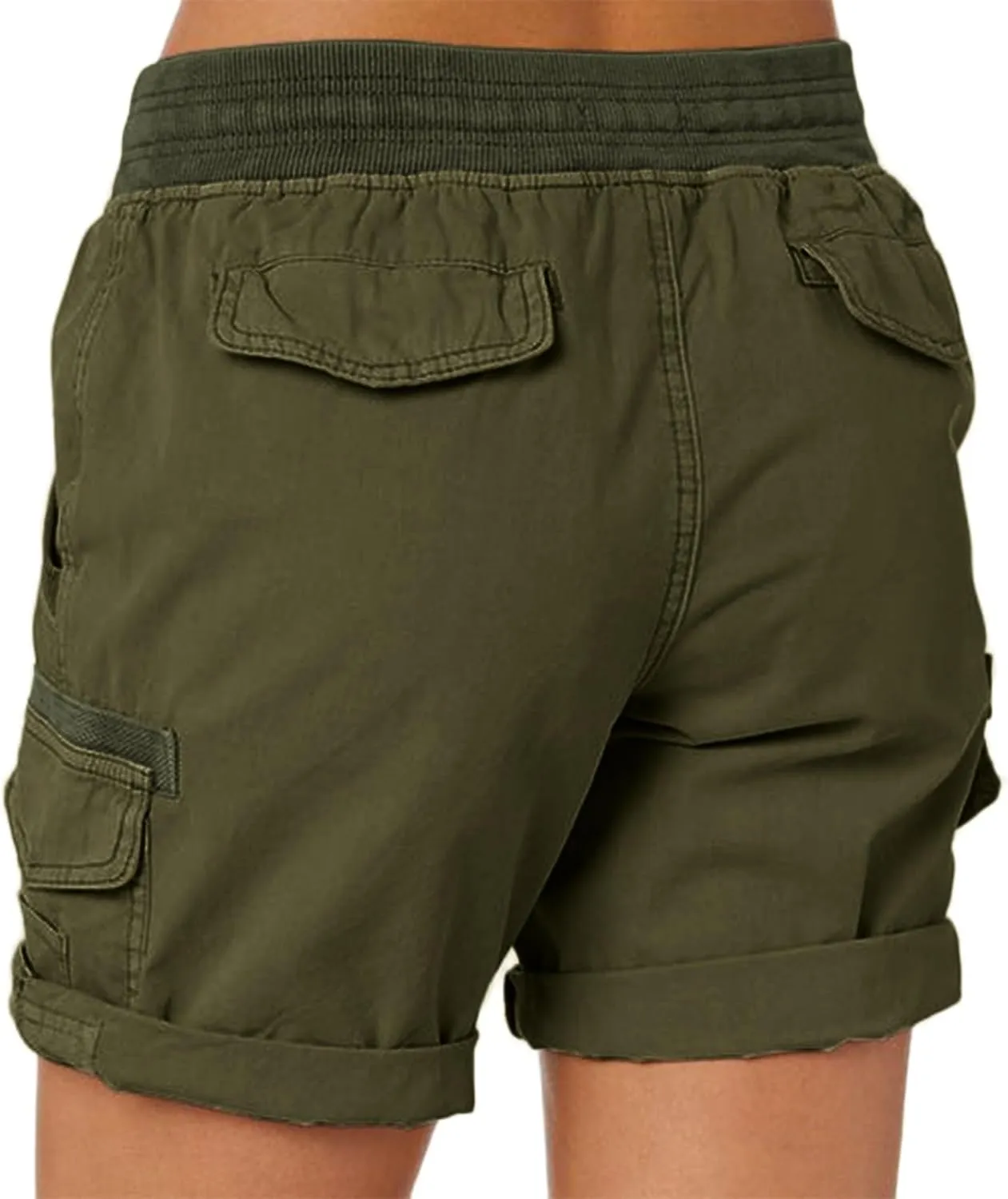 Women's Summer Cargo Shorts Relaxed Fit High Waist Casual 4 Pocketed 2024 Hiking Outdoor Shorts