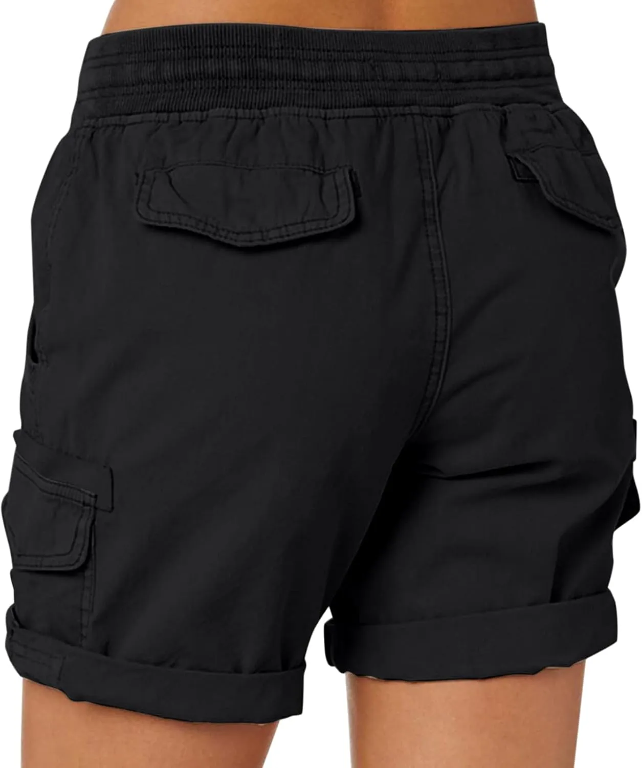 Women's Summer Cargo Shorts Relaxed Fit High Waist Casual 4 Pocketed 2024 Hiking Outdoor Shorts