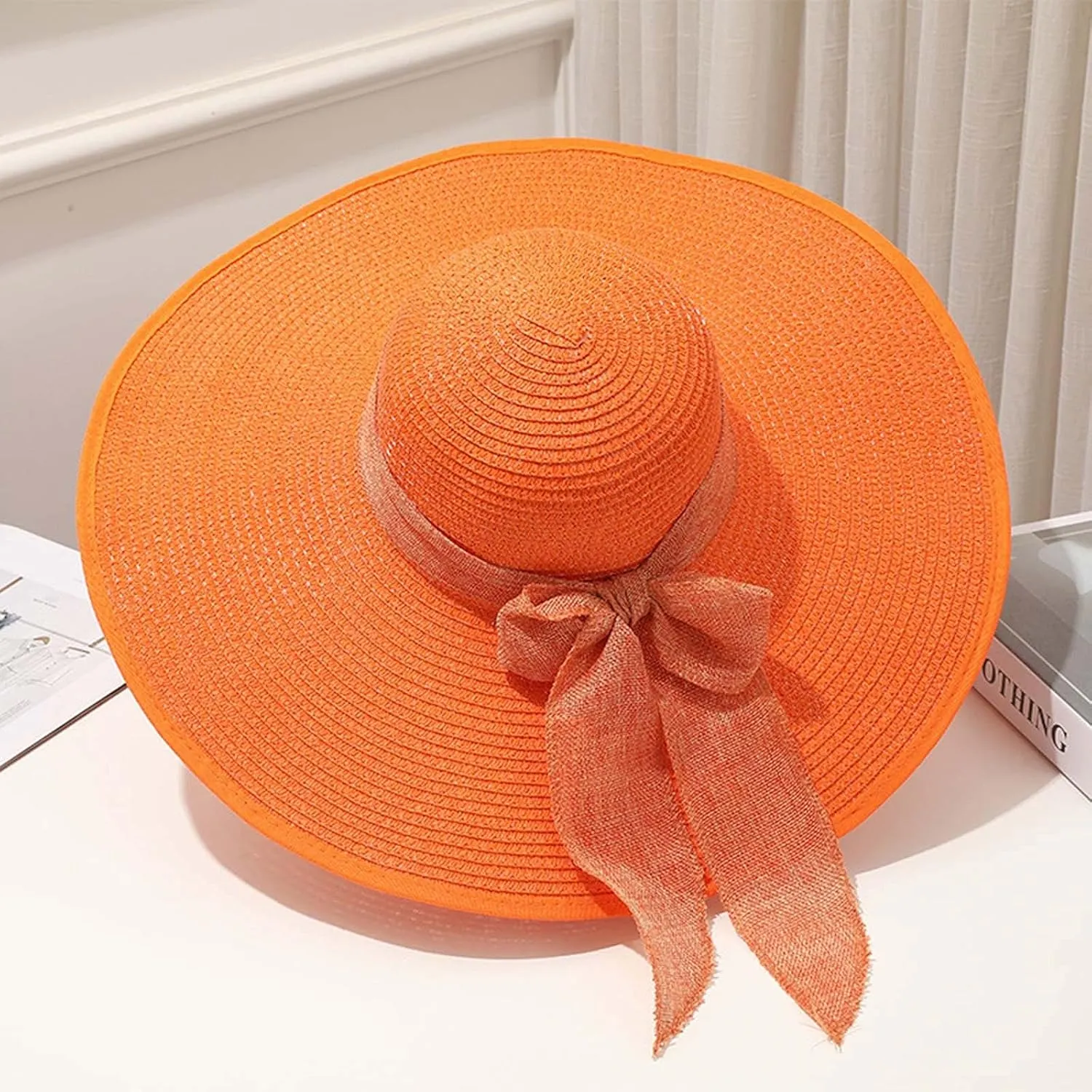 Womens Summer Sun Hats Wide Brim Panama Fedora Beach Hat UPF 50  Wide Brim Foldable Beach Sun Hats for Women