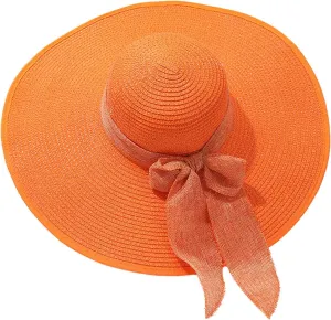 Womens Summer Sun Hats Wide Brim Panama Fedora Beach Hat UPF 50  Wide Brim Foldable Beach Sun Hats for Women