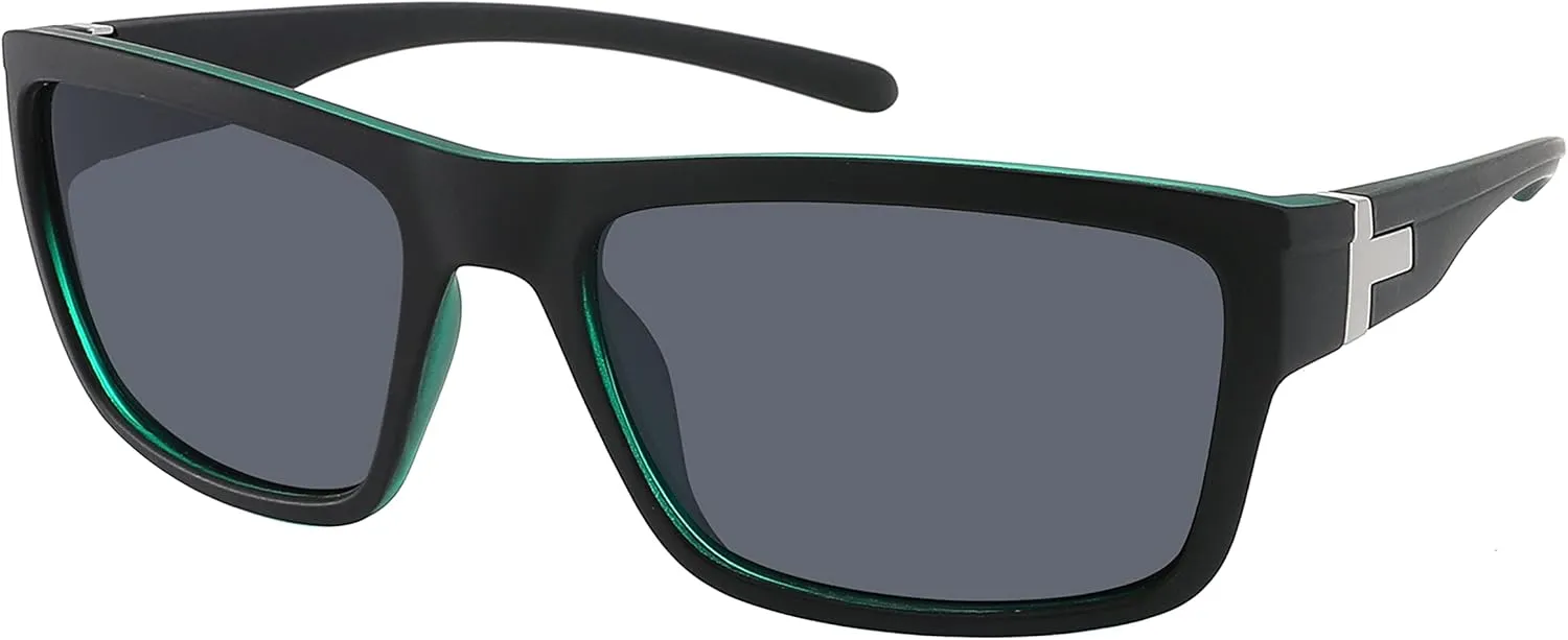 Wrap Around Sports UV400 Sunglasses with Polarized Lens for Men Women Driving Fishing Running Biking
