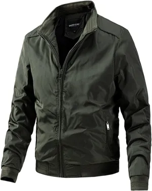 Ymosrh Men's Chamarras para Hombre Casual Lightweight Jacket Softshell Bomber Varsity Windbreaker Cool Jackets, XL-5XL