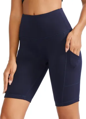 Yoga Shorts for Women High Waist Biker Shorts with Pockets Workout Athletic Running Short