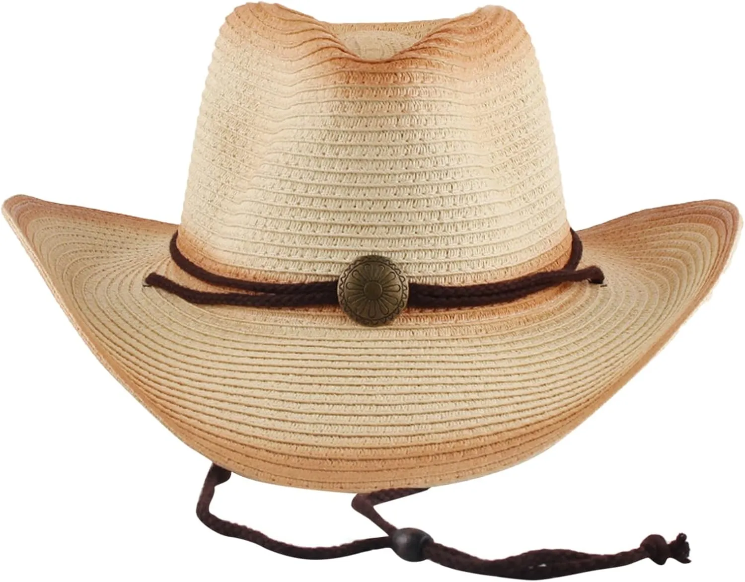 YOLAI Stra𝐰 Cowboy Cowgir𝐥 Hat for Men Women Shapeable Brim Sun Hat Western Hats for Fishing Beach Hiking